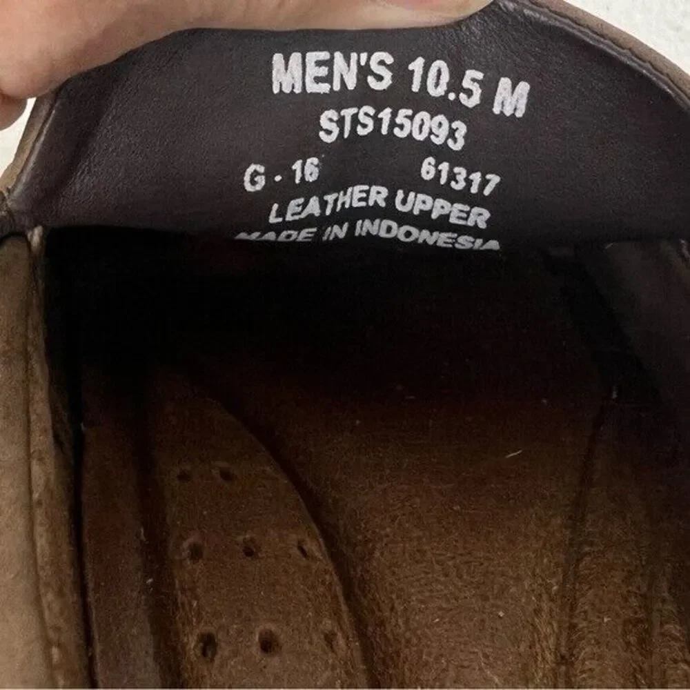 Sperry Top-Sider Men's Brown Leather Driving Moccasin Loafers Shoes Size 10.5